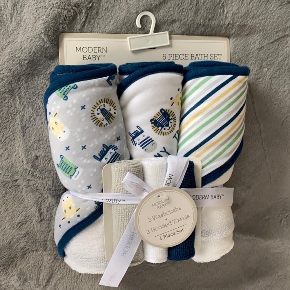 Baby towels and washcloths